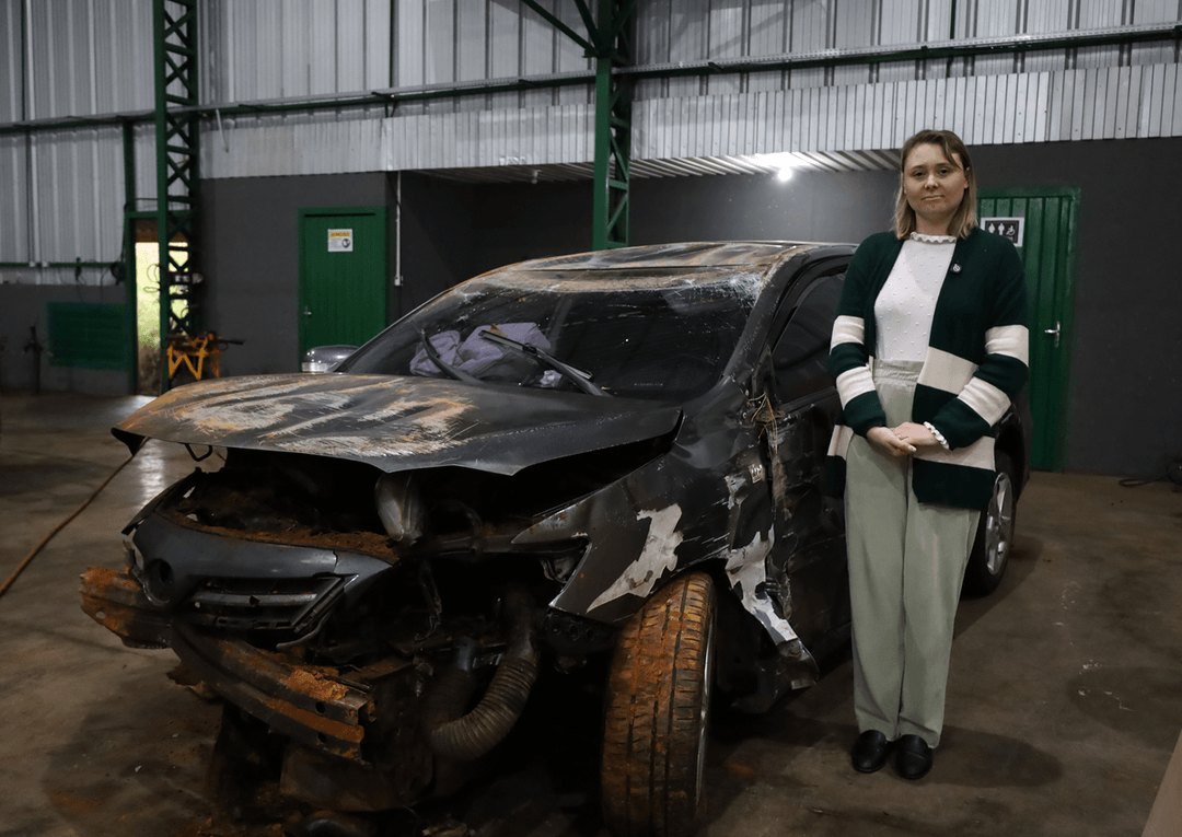 "Chamei por Jesus", diz grávida que saiu sem nenhum arranhão em acidente