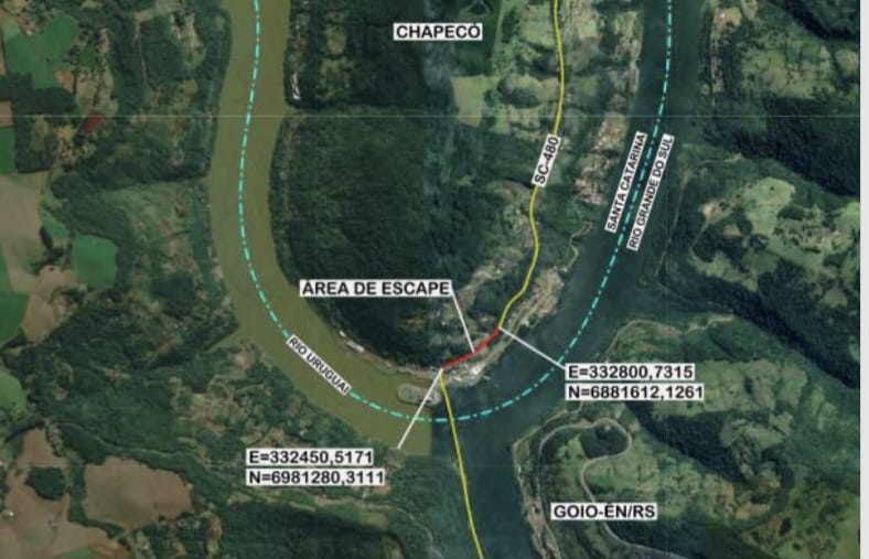 Licitação para construção de área de escape na SC-480, em Chapecó, é concluída
