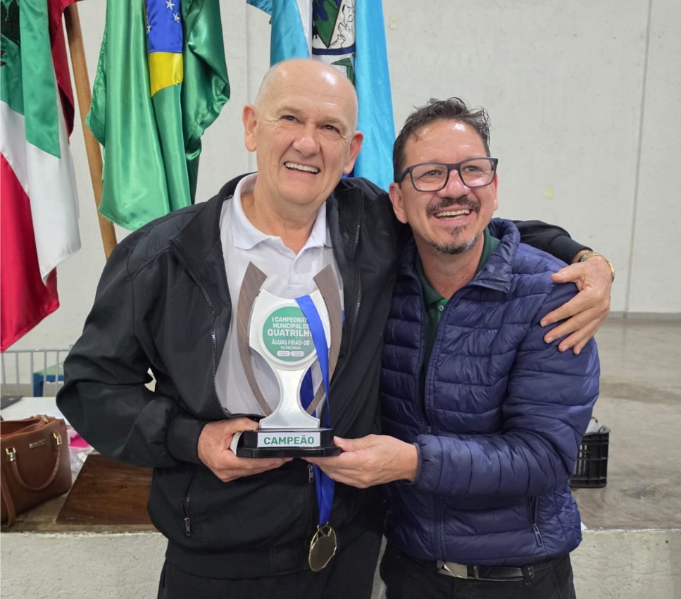 Angelin Zago conquista o título do 1º Campeonato Municipal de Quatrilho em Águas Frias