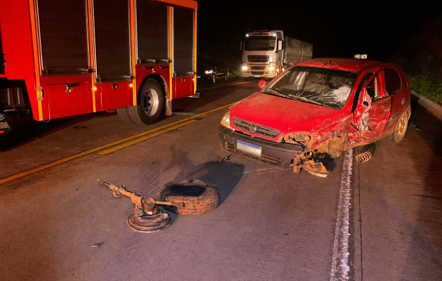 Roda de Corsa se solta em forte batida no Oeste