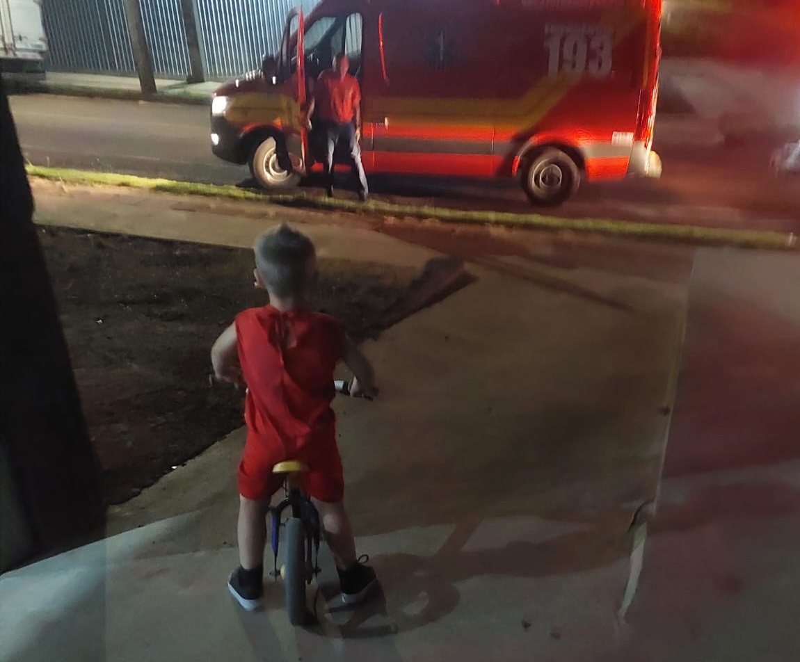 Menino vive momento especial no dia do aniversário em Pinhalzinho