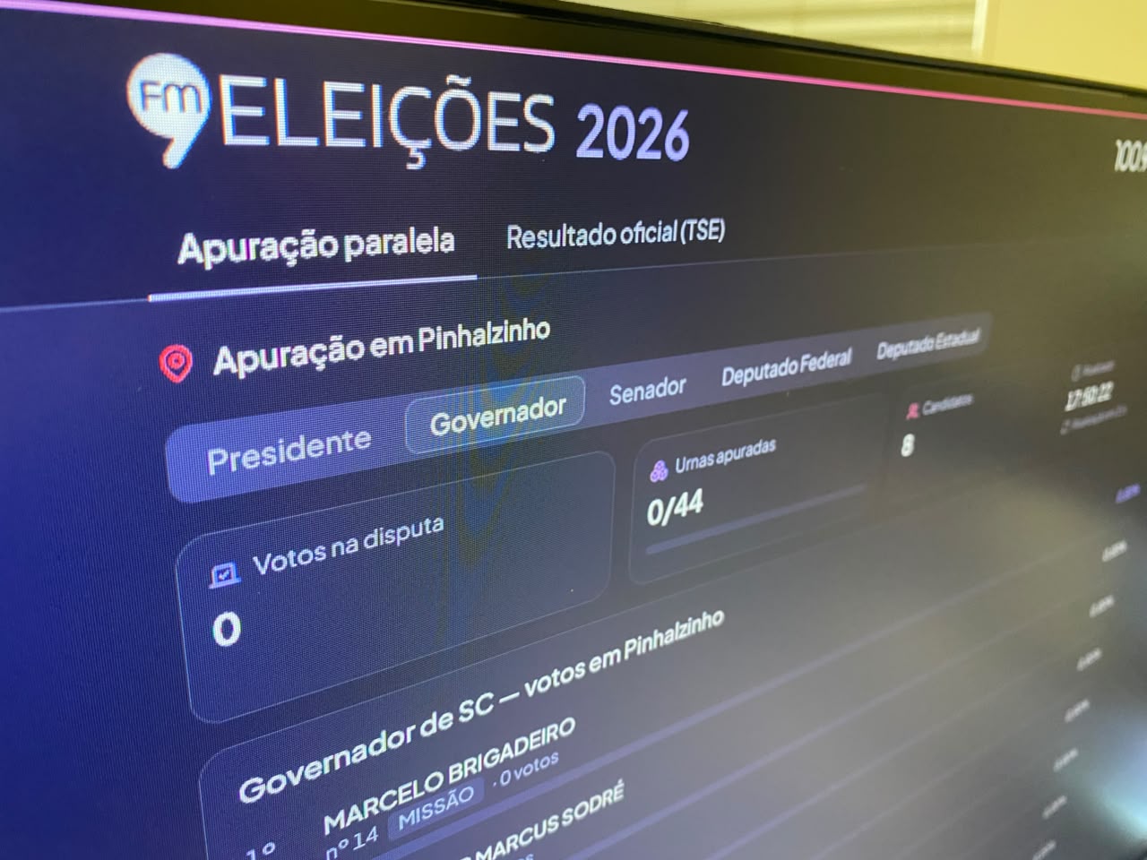RCO prepara cobertura especial e apuração paralela das Eleições 2026 em Pinhalzinho