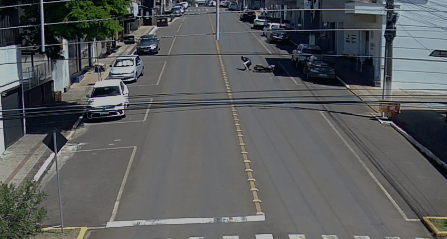 “Encostadinha” derruba motociclista em São Carlos