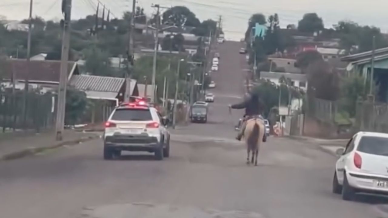 Vídeo mostra perseguição a cavalo no Rio Grande do Sul