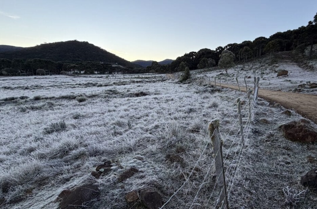 Onda de frio avança pelo Brasil e pode trazer neve para áreas serranas de Santa Catarina