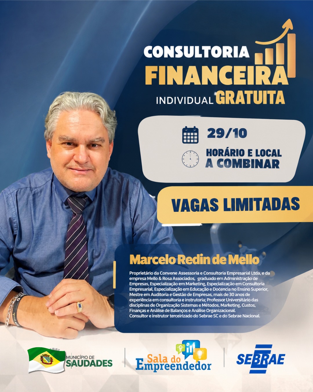 Sala do Empreendedor de Saudades oferece consultoria financeira gratuita para empresários