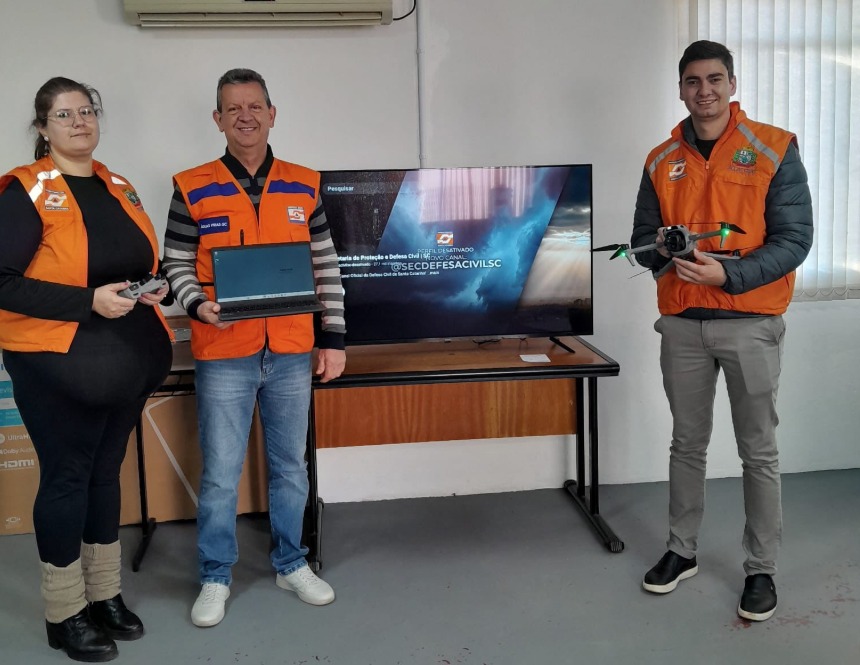 Defesa Civil de Águas Frias recebe novos equipamentos para reforçar ações de prevenção e atendimento