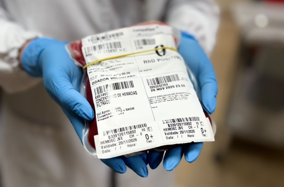 Transporte de sangue raro em avião comercial leva bolsa de Santa Catarina a Minas Gerais