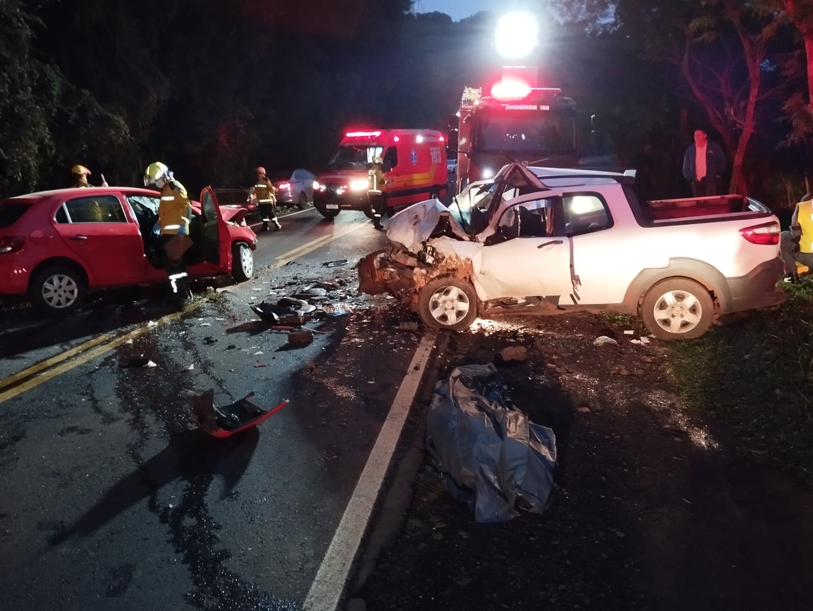 Jovem de 24 anos morre em colisão frontal entre veículos na SC 160