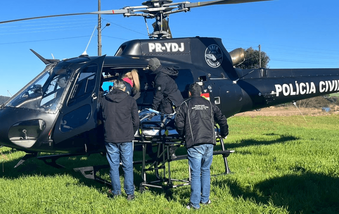 Vítima sofre traumatismo craniano em ataque de bovino na região