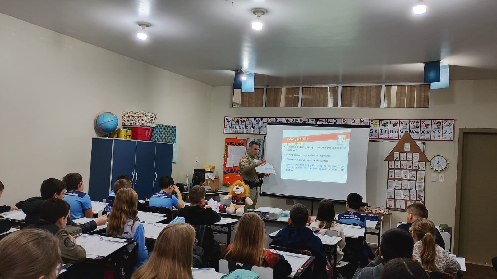 PROERD inicia aulas para estudantes do 5º ano em Águas Frias