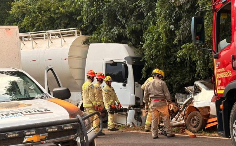 Vídeo mostra batida fatal no Paraná