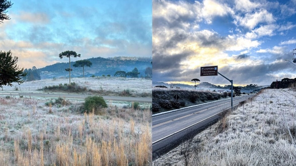 Frio intenso deve marcar a semana em Santa Catarina