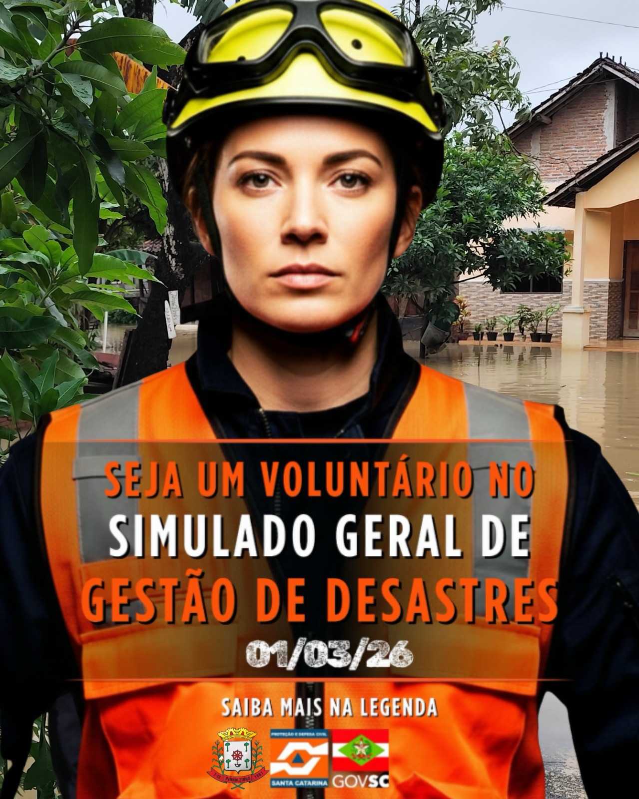 Defesa Civil de Pinhalzinho irá mobiliza bairro Panorama em simulado estadual