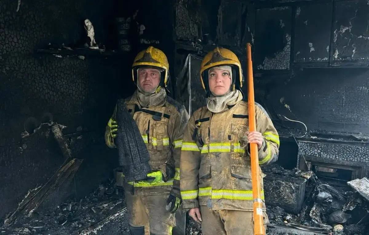 Santa é encontrada preservada entre escombros de residência incendiada