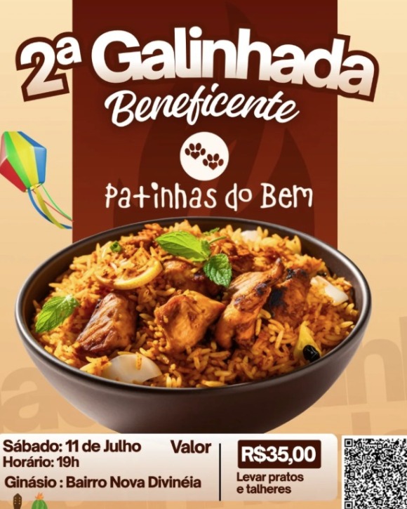 Patinhas do Bem promove 2ª Galinhada Beneficente em julho