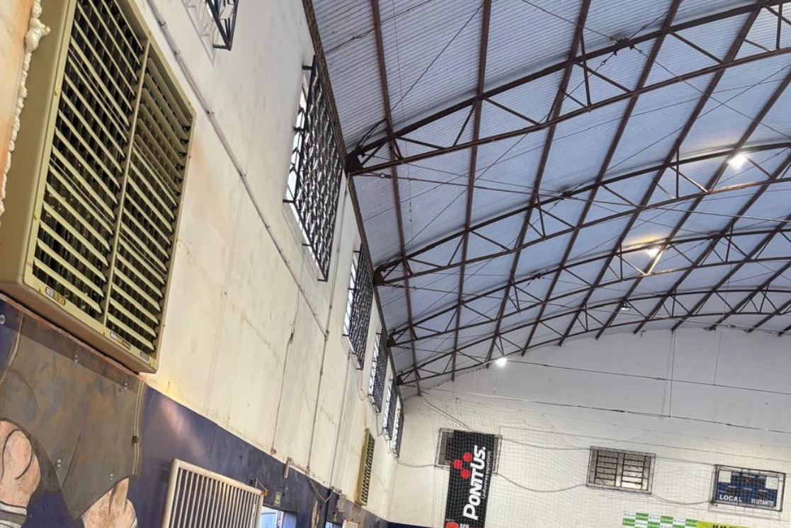 Ginásio de Nova Erechim recebe novos climatizadores para melhorar conforto durante atividades esportivas