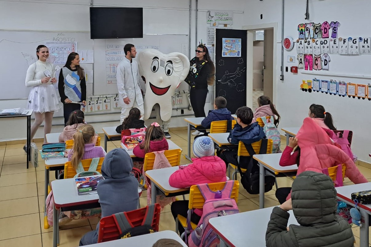 Saúde bucal é tema de projeto que atende estudantes da rede municipal de Pinhalzinho