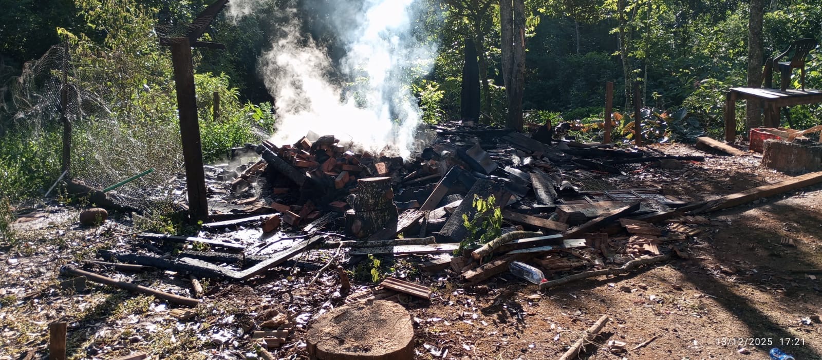 Incêndio destrói depósito de ferramentas no interior de Nova Itaberaba