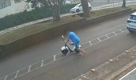 Suspeito é visto furtando TUI em São Lourenço do Oeste