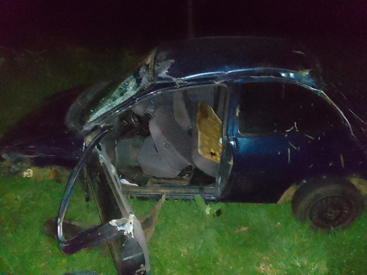 Condutor do GM/Corsa 1998 assumiu ter ingerido bebida alcoólica (Foto: Divulgação CBM)
