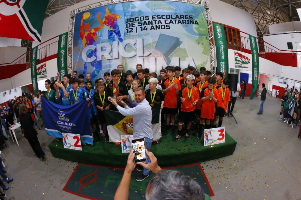 Saudades se tornou campeão invicto no handebol (Foto: Divulgação0