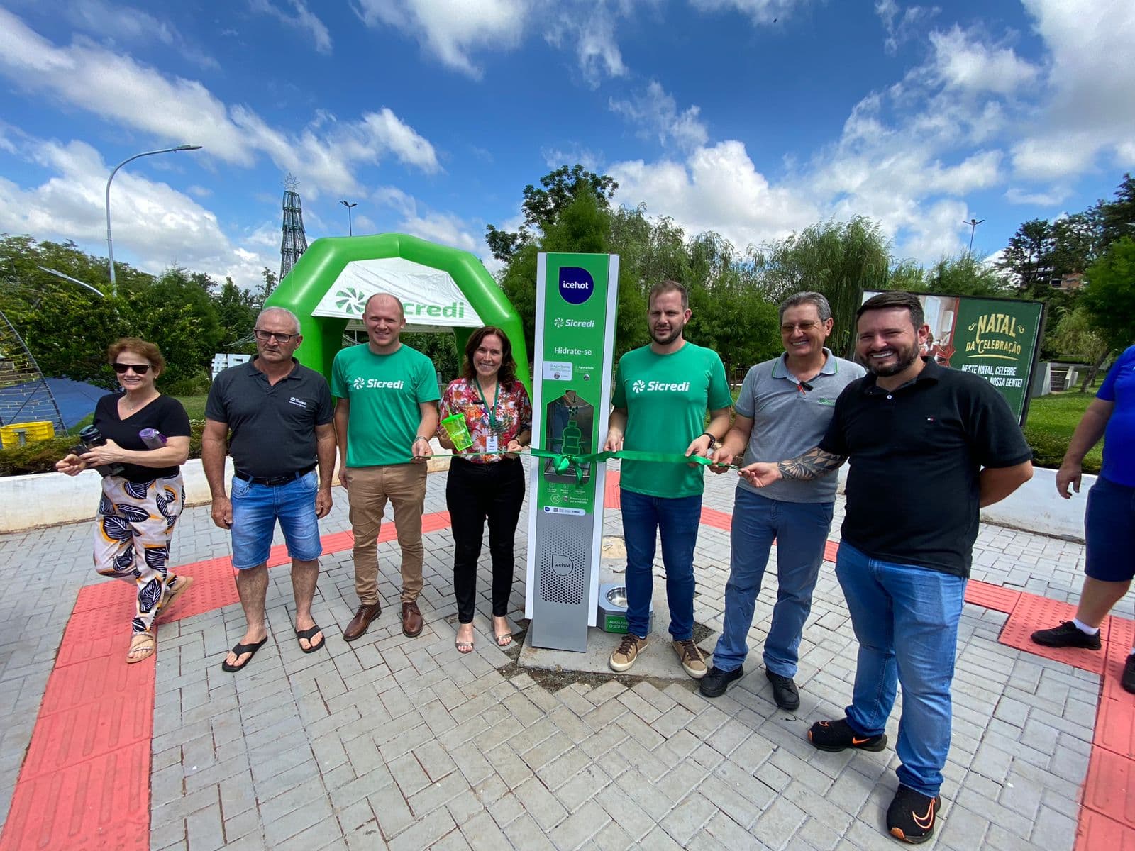Bebedouro é instalado na Praça do Lago