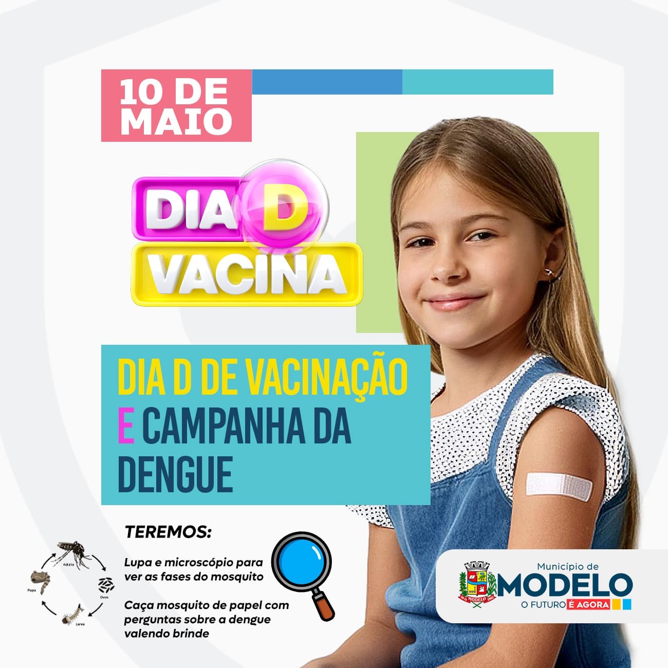 Dia D de Vacinação será neste sábado em Modelo  (Foto: Divulgação)