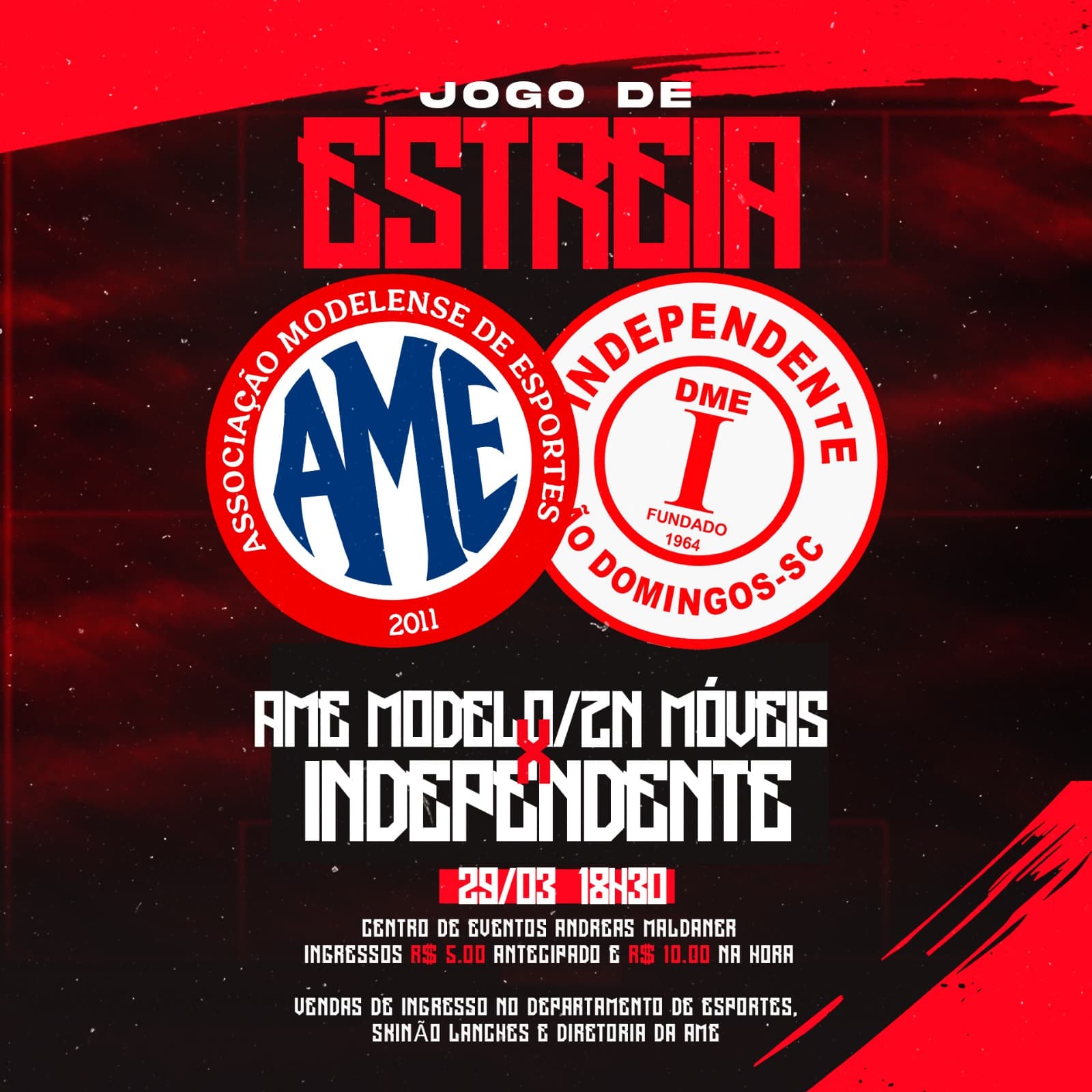 Associação Modelense de Esportes (AME) foi reativada neste ano (Foto: Ascom)