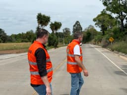 Secretário da Infraestrutura acompanha obras  (Foto: Divulgação)