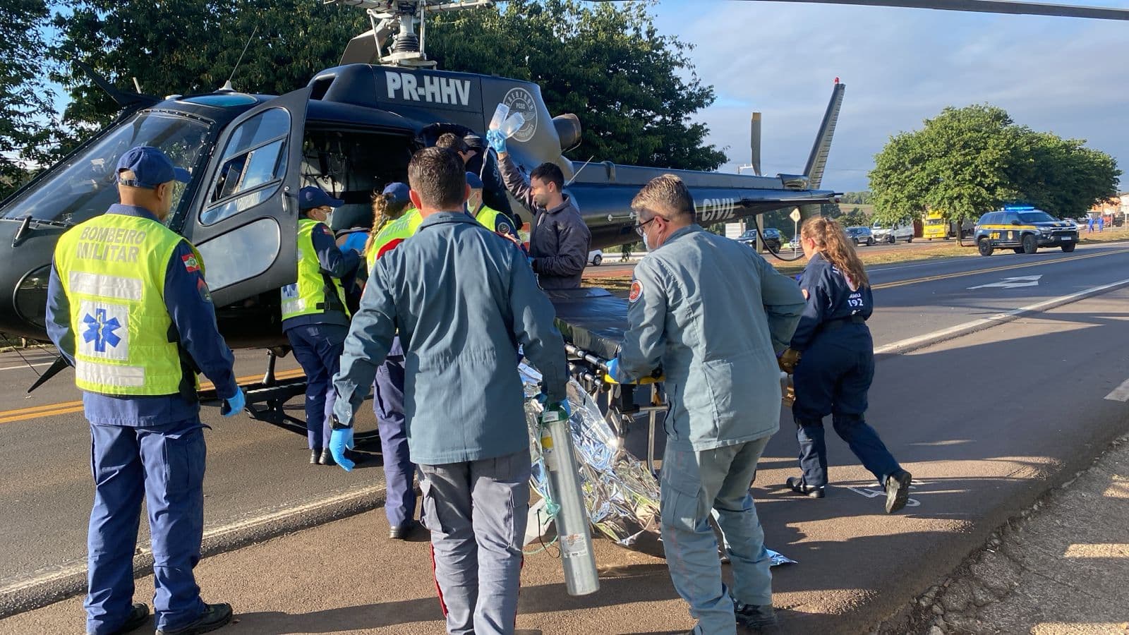 Grave acidente interrompe passagem de veículos na BR-282