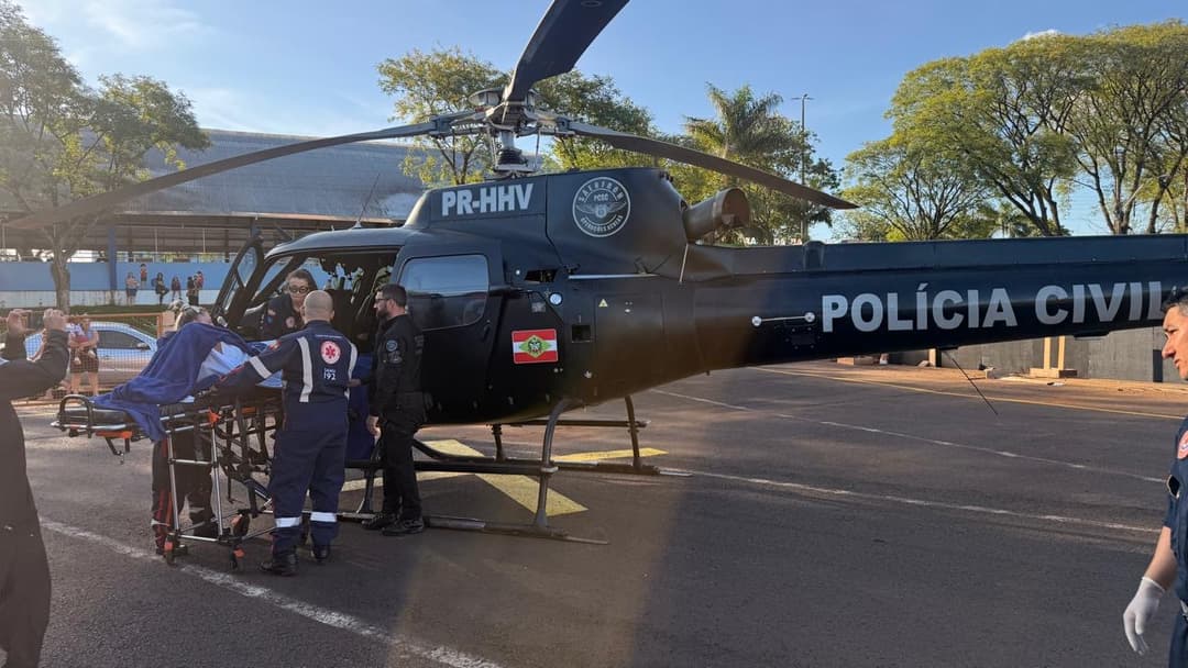 Aeronave leva adolescente de 17 anos em trabalho de parto