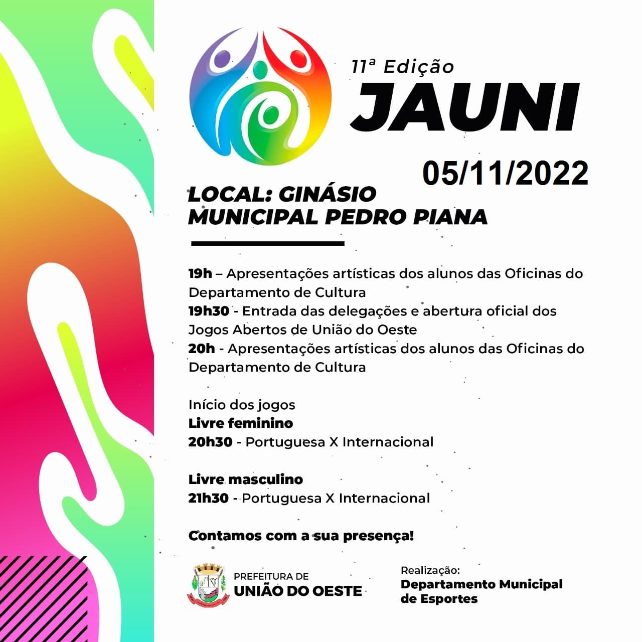 11ª Edição do JAUNI acontecerá neste sábado em União do Oeste (Foto: Arquivo Pessoal)