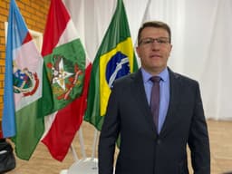 Rafael Marin está em seu segundo mandato como prefeito de Serra Alta (Foto: Felipe Eduardo Zamboni)
