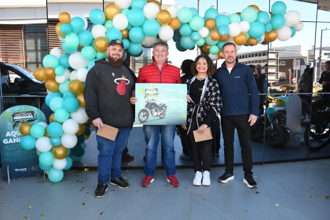 Campanha “Escolha Premiada” do Sicoob Creditaipu realiza seu primeiro sorteio e divulga ganhadores (Foto: Ascom)