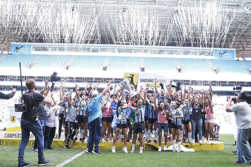 Gurias Gremistas conquistam o Gauchão Feminino (Foto: Fotos: Fernando Alves / Grêmio FBPA)