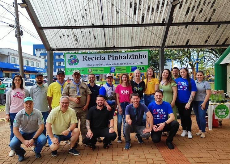 10° Recicla Pinhalzinho ocorreu no último sábado (22) (Foto: Gilmar Bortese )