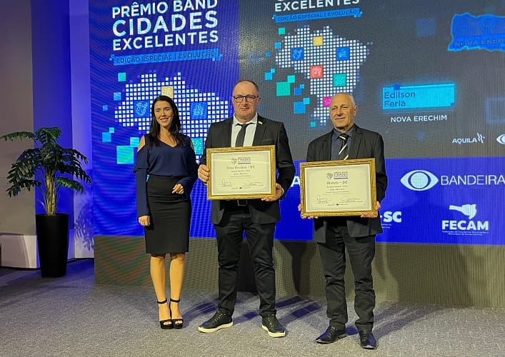Saúde de Nova Erechim é premiada  (Foto: Gilmar Bortese)