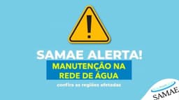 Manutenção na rede de água  (Foto: Divulgação)