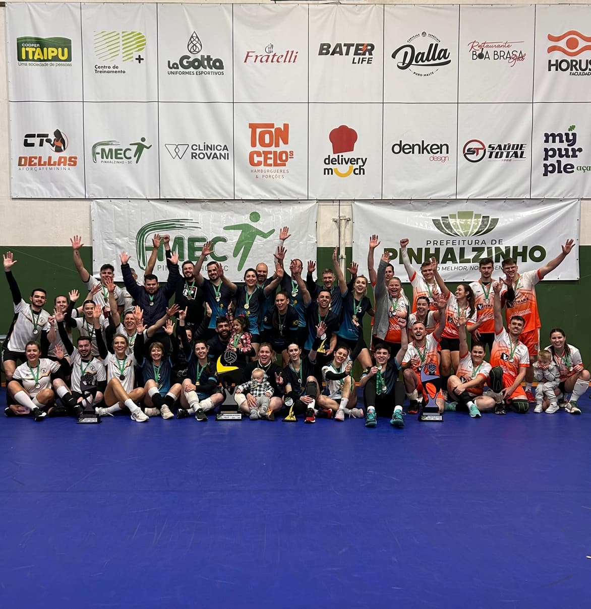 JB Software conquista título do Campeonato Municipal de Voleibol Misto em Pinhalzinho