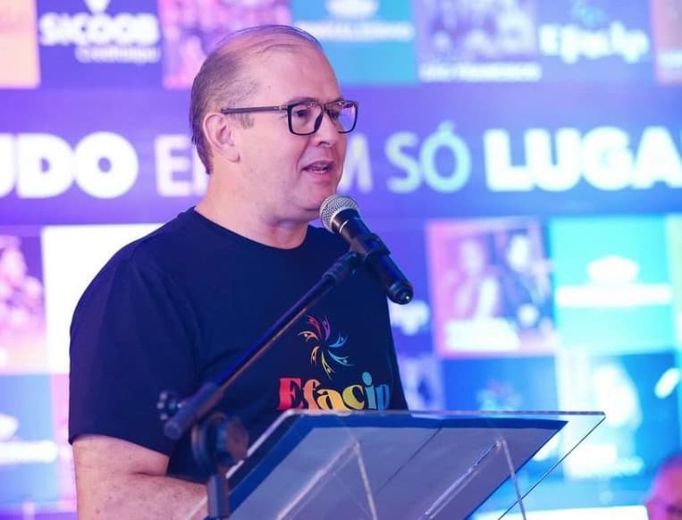 Alessandro foi o presidente da CCO da Efacip 2023 (Foto: Divulgação )