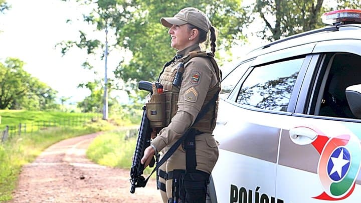 Policial teve suporte da família para formação militar (Foto: PM)