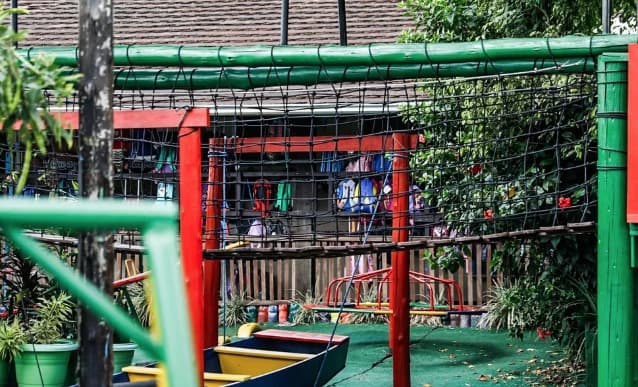 Parque de creche onde houve ataque a Blumenau (Foto: Tiago Ghizoni/NSC)