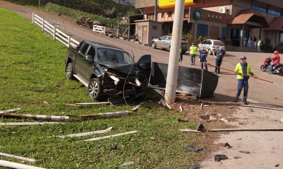 Batida aconteceu em Itapiranga (Foto: Corpo de Bombeiros)