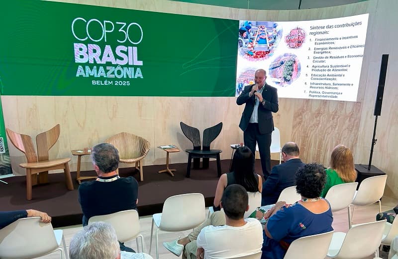 Modelo produtivo catarinense ganha destaque na COP30, em Belém (PA)