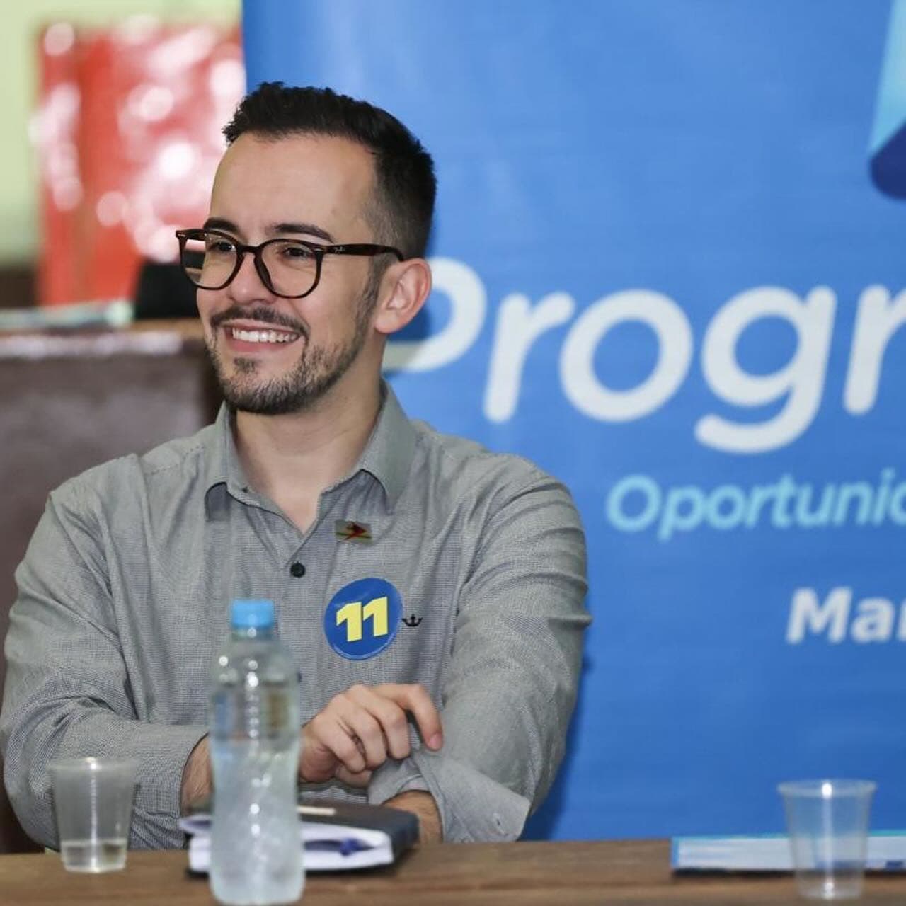 Vinicius Ventura é o novo vice-presidente da Juventude Progressista nacional (Foto: Reprodução/Redes Sociais)