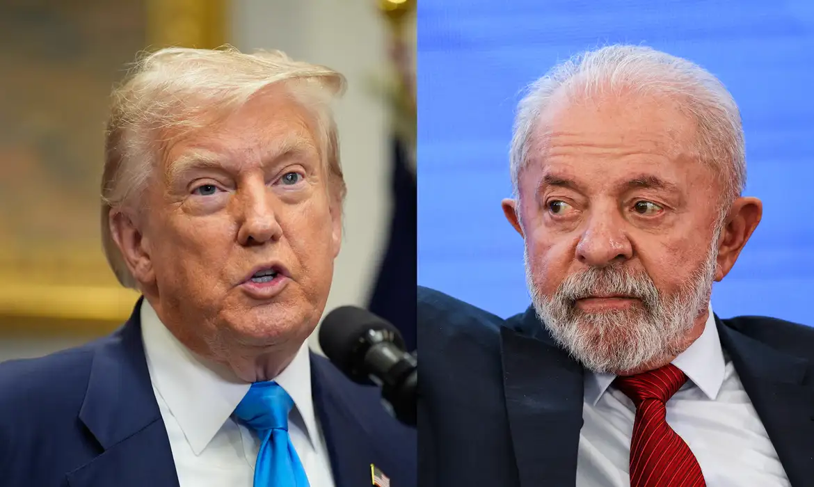 Lula conversa com Trump e pede fim de tarifaço a produtos brasileiros (Foto: Reuter/Yuri Gripas e Marcelo Camargo/Agência Brasil)
