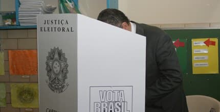 Cabine de votação  (Foto: Tribunal Superior Eleitoral )