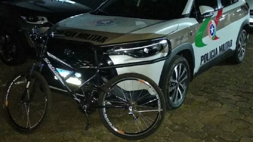 PM recupera bicicleta furtada por dois masculinos menores de idade