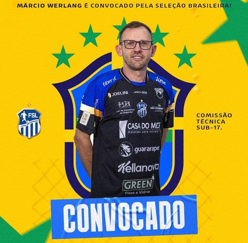 Pinhalense é convocado para ser supervisor da seleção sub-17 de futsal